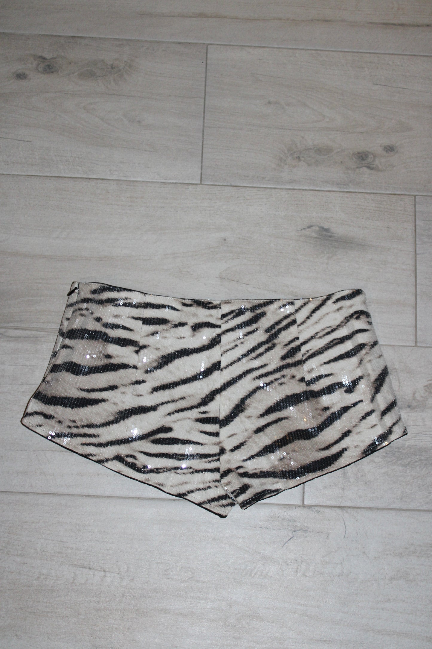 Zebra mini shorts