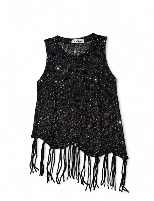 Black Fringe Cami