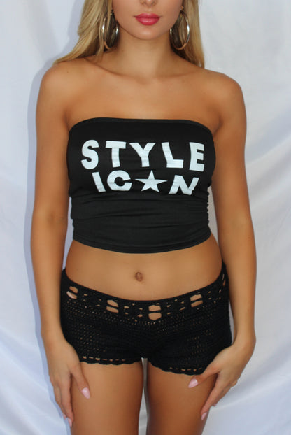 Micro Muse Shorts- Black