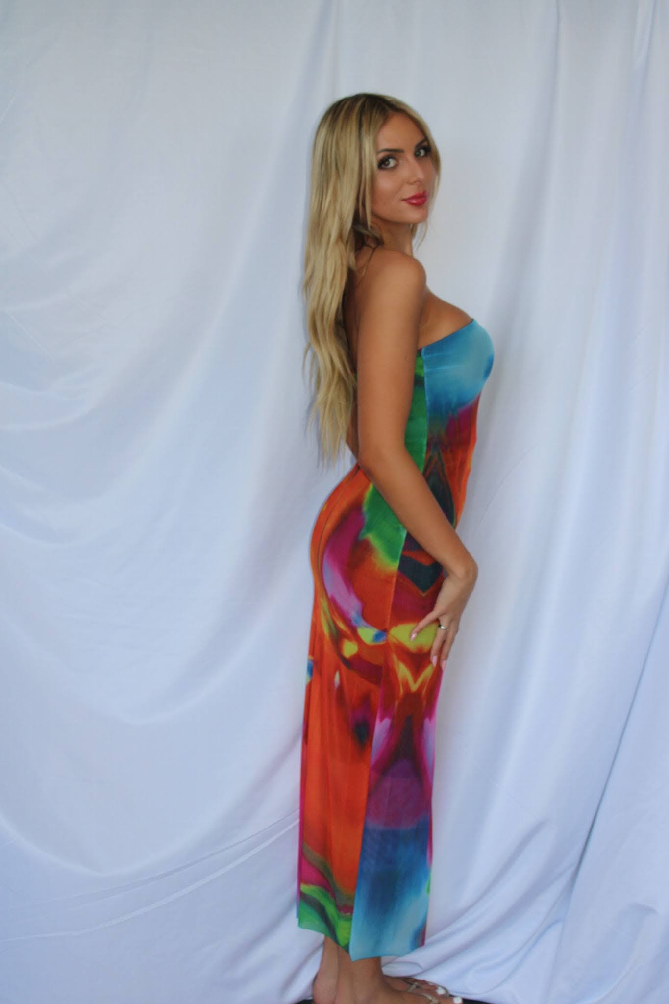 Kaleidoscope midi dress
